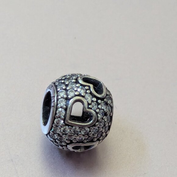 Pandora Tumbling Hearts Charm - Picture 7 of 11